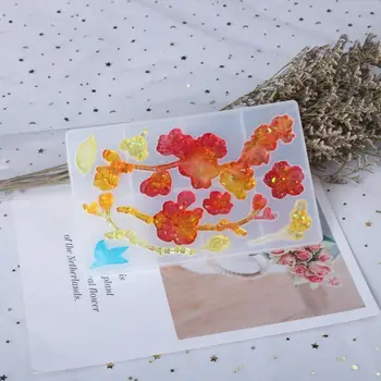 

Crystal Epoxy Resin Mold Flower Necklace Pendant Casting Silicone Mould DIY Crafts Jewelry Making Tool