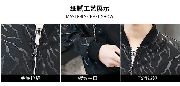 Spring And Autumn Men Jacket New Products Thin Trench Coat Young And Middle-aged Coat Men Slim Fit Casual Tops Men's Printe