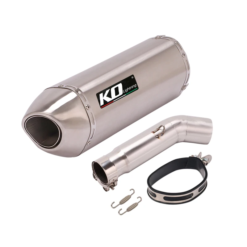 Escape Motorcycle Exhaust Middle Link Pipe And 51mm Tail Pipe Stainless Steel Exhaust System For Suzuki GSX-750 GSR 750 - Image 3