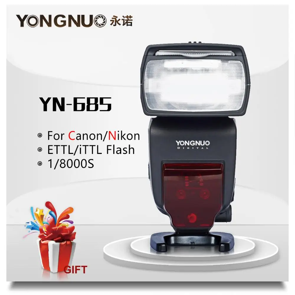 YONGNUO YN685 C/N вспышка Speedlite 2 4G беспроводной HSS 1/8000s радио Slave режим для Nikon поддержка
