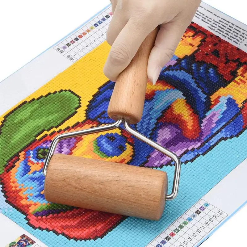 5D Diamond Painting Tool Wooden Roller DIY Diamond Painting Accessories for Diamond  Painting Sticking Tightly Roller