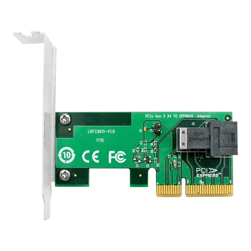 Linkreal PCI Express x4 к U.2 SFF 8643 адаптер для PCIe NVMe SSD LRNV9611|Платы расширения| |
