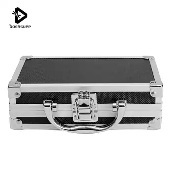 

Doersupp Aluminium Alloy Tool Box Portable Small Handle Storage Suitcase Travel Luggage Organizer Case Handheld Organizer