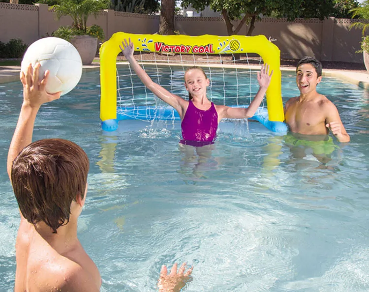 Inflável piscina flutuador brinquedos festa de futebol vôlei basquete água colchão принтом в виде надписей, спортивные jogos adultos crianças presentes boi