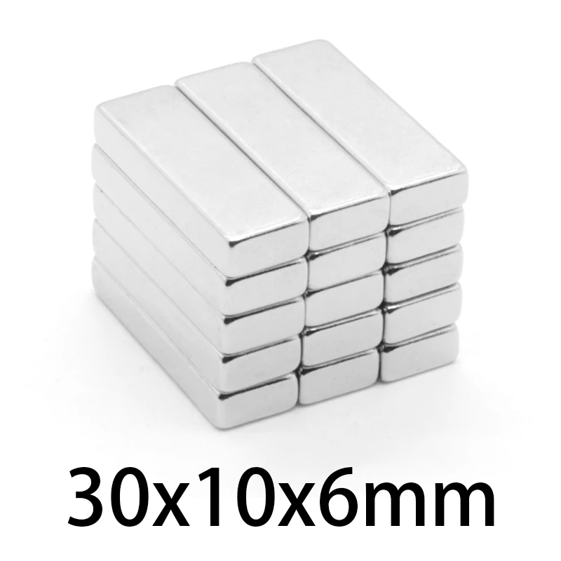550pcs 30x10x6mm Square Fridge N35 Neodymium 30*10