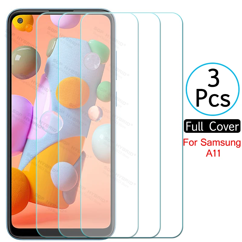 3Pcs Tempered Glass For Samsung Galaxy A12 A42 A02S A11 A21 A31 A41 A51 A71 A01 Core