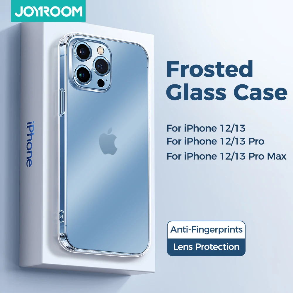 Матовый чехол для телефона Joyroom iPhone 13 12 Pro Max с защитой объектива и от отпечатков