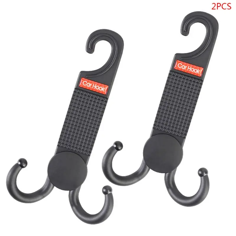 

2Pcs/Pack Car Hook Universal Car Back Seat Head Rest Double Hanger Holder Hooks
