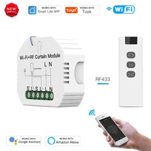 Tuya WiFi chambre rideau commutateur Module RF contrôleur vie intelligente APP télécommande fonctionne avec Google Home Alexa commande vocale