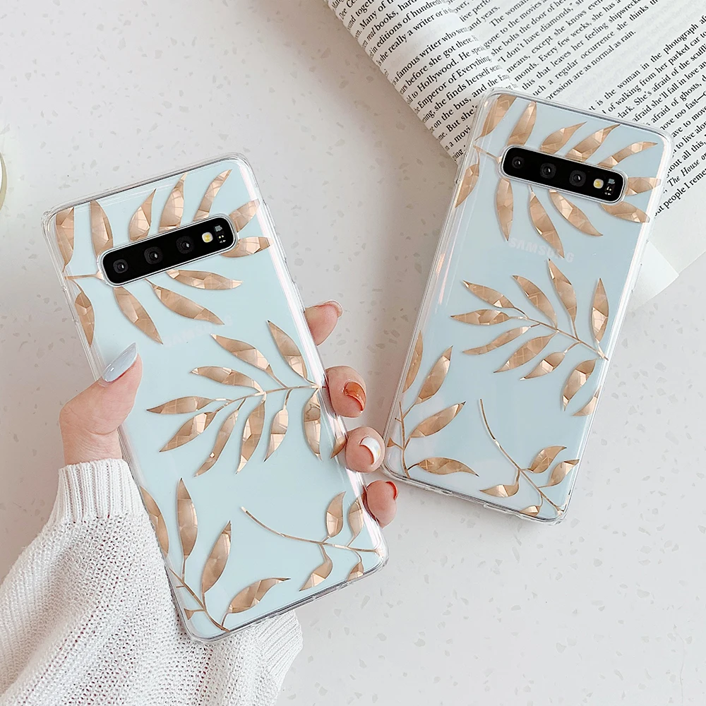 Чехол LOVECOM с покрытием фруктов и листьев для телефона Samsung Galaxy S10 S10e S9 S8 Plus Note 10 9