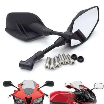 

Universal 8mm 10mm motorcycle mirror Black Side Rearview Mirrors For HONDA CB1000R CB1000RR CB1100 CB1300 CBF1000 CBF600/S