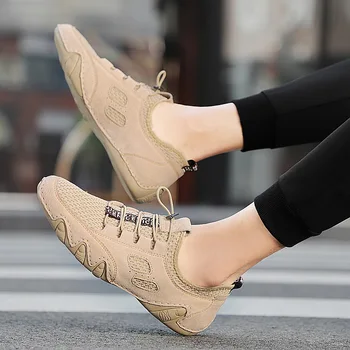 

Summer Hiking Shoes Mens Breathable Trekking Mesh Outdoor Sport Shoes Wear-resistant Men Casual Upper Sneakers Male Sport Shoes