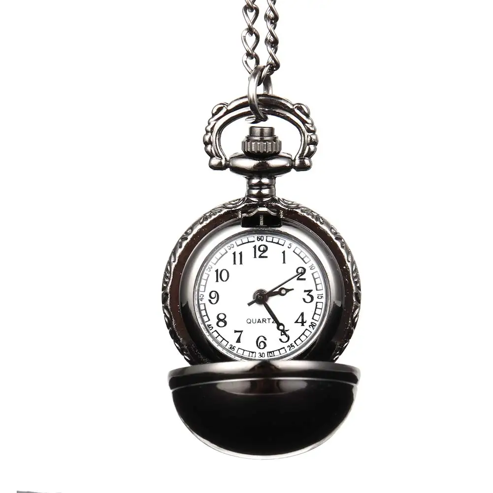 Элегантный снитч кварцевые карманные часы с цепочка-ожерелье под свитер Ювелирные изделия Подарки син