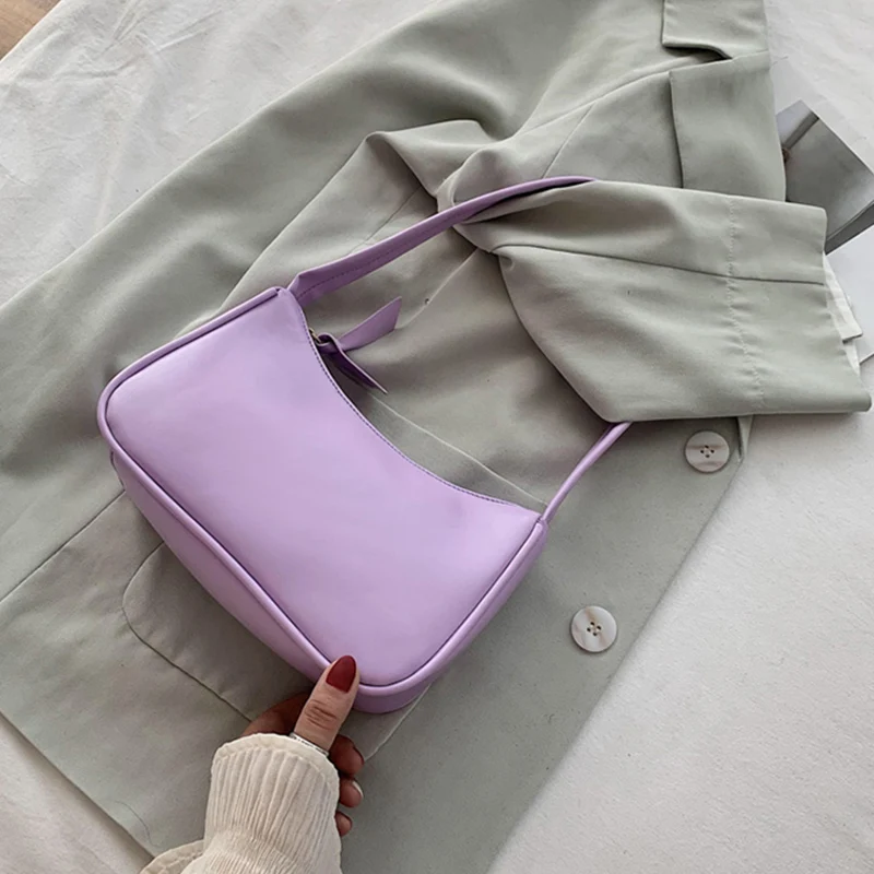 Purple handbag