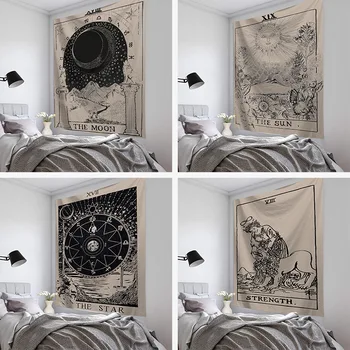 

Tarot Star Tapestry Wall Tapestry Wall Hanging Psychedelic Tapestry Celestial Tapestry Decor for Bedroom Living Room tap607