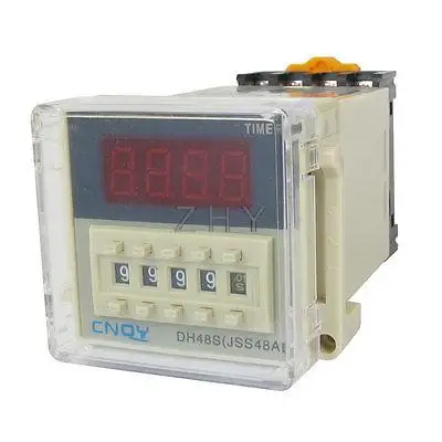 

DH48S-2ZH Power on Time Delay Relay 8-Pin DPDT 0.01S-9999H AC/DC12V w Socket