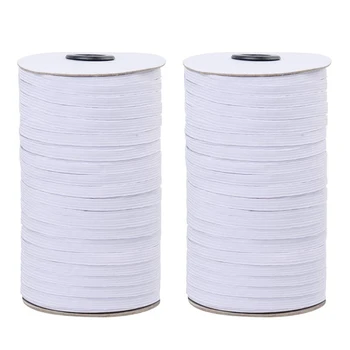 

1/2Inch Elastic Cord Heavy Stretch String Braided Elastic Band/Elastic Rope 200 Yard Sewing Elastic Spool