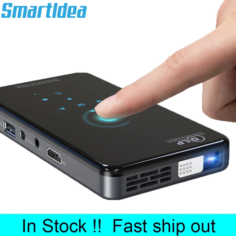 Ручной dlp проектор SmartIdea X2 HD, Android 7,1, Wi Fi, bluetooth 4,1, карманный проектор Pico HD, портативный видеопроектор Miracast Airplay|Проекторы для домашнего кинотеатра| | АлиЭкспресс