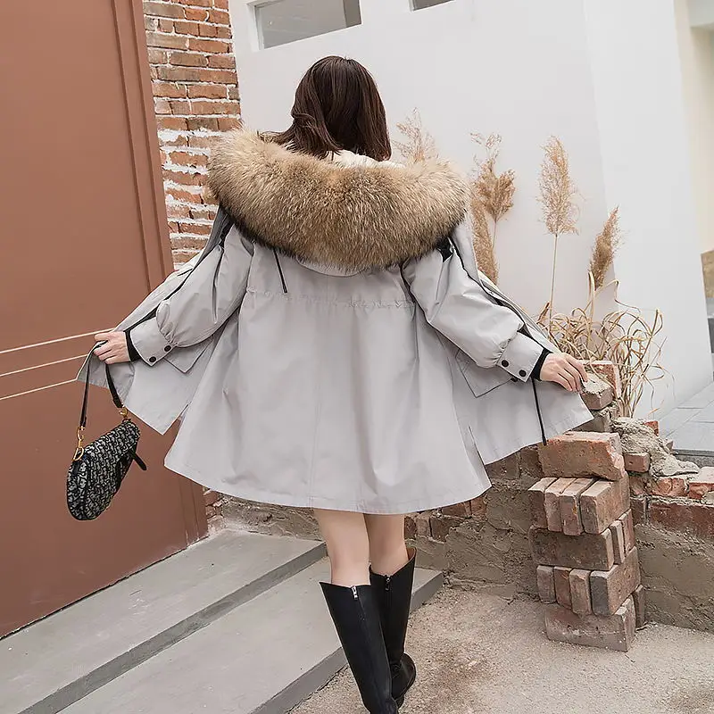 Real Fur Coat Women Rabbit Clothes 2020 Parka Warm Winter Womens Clothing Manteau Femme YY1061 | Женская одежда