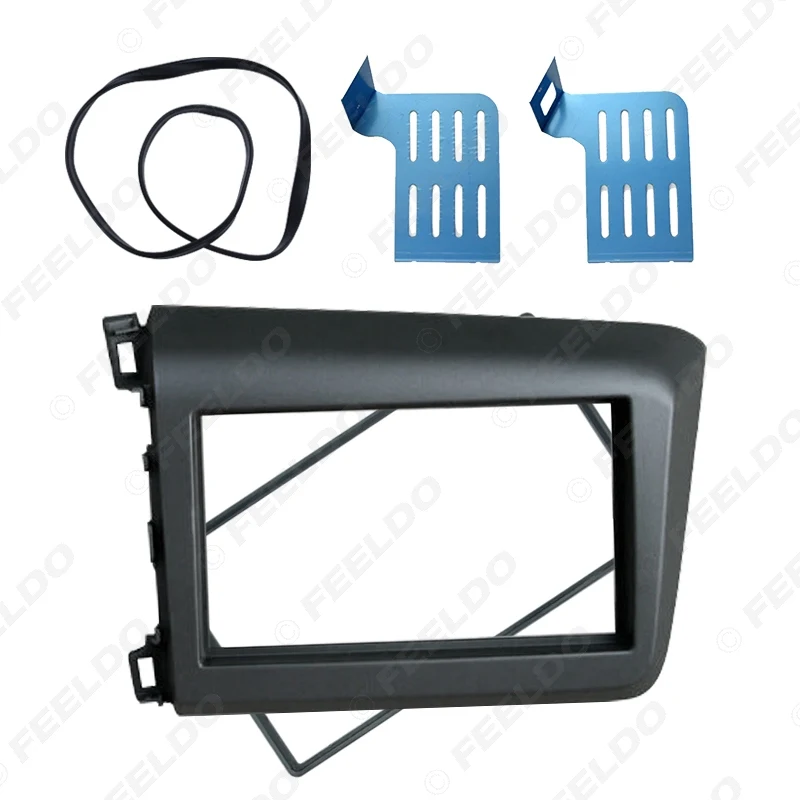 FEELDO 2-Din Автомобильный CD/DVD рамка для приборной доски для HONDA Civic(LHD) 2011-2013 радио приборная панель подходящий переходник монтажный комплект