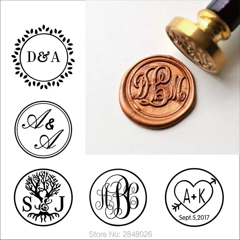 Dragon Wax Stamp Seal Stamping Custom Initial Date Wedding Invitation Wax Seal Kit Personalized Wax Stamp Stamps Aliexpress