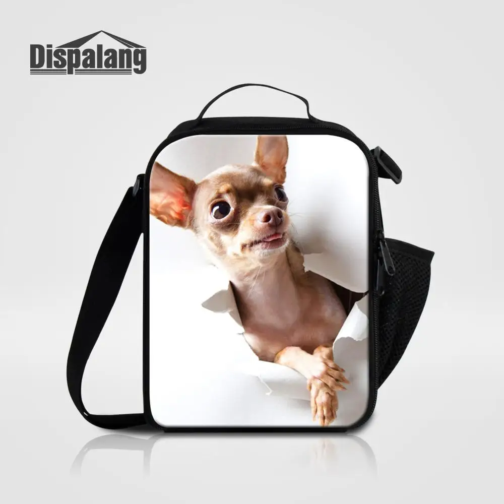 Lunch Bag01 Детская милая сумка для ланча с изображением Джека расселя, собачки, мопса, щенка, еды, ланчбокс для студентов, маленький холщовый холодильник для школы, сумка для пикника - Цвет: Lunch Bag01