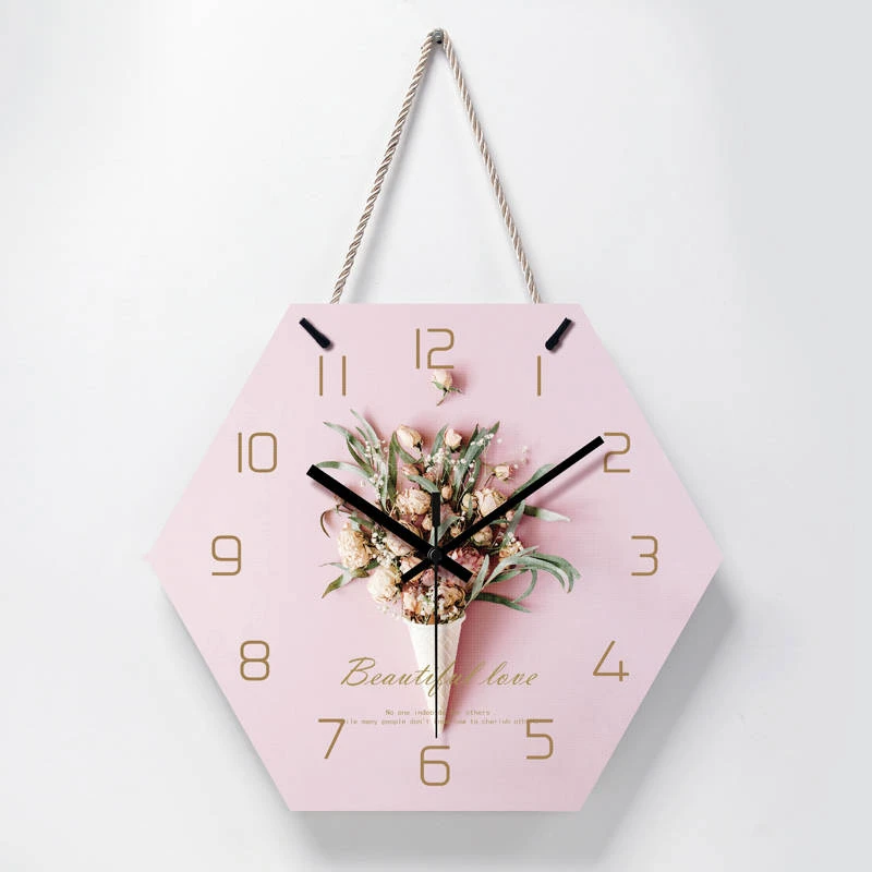 Modern Simple Wall Clock Pink Girl Nordic Minimalist Clocks For Bedroom Special Quiet Orologi Da Parete Garden Home Decor 60zb Wall Clocks Aliexpress