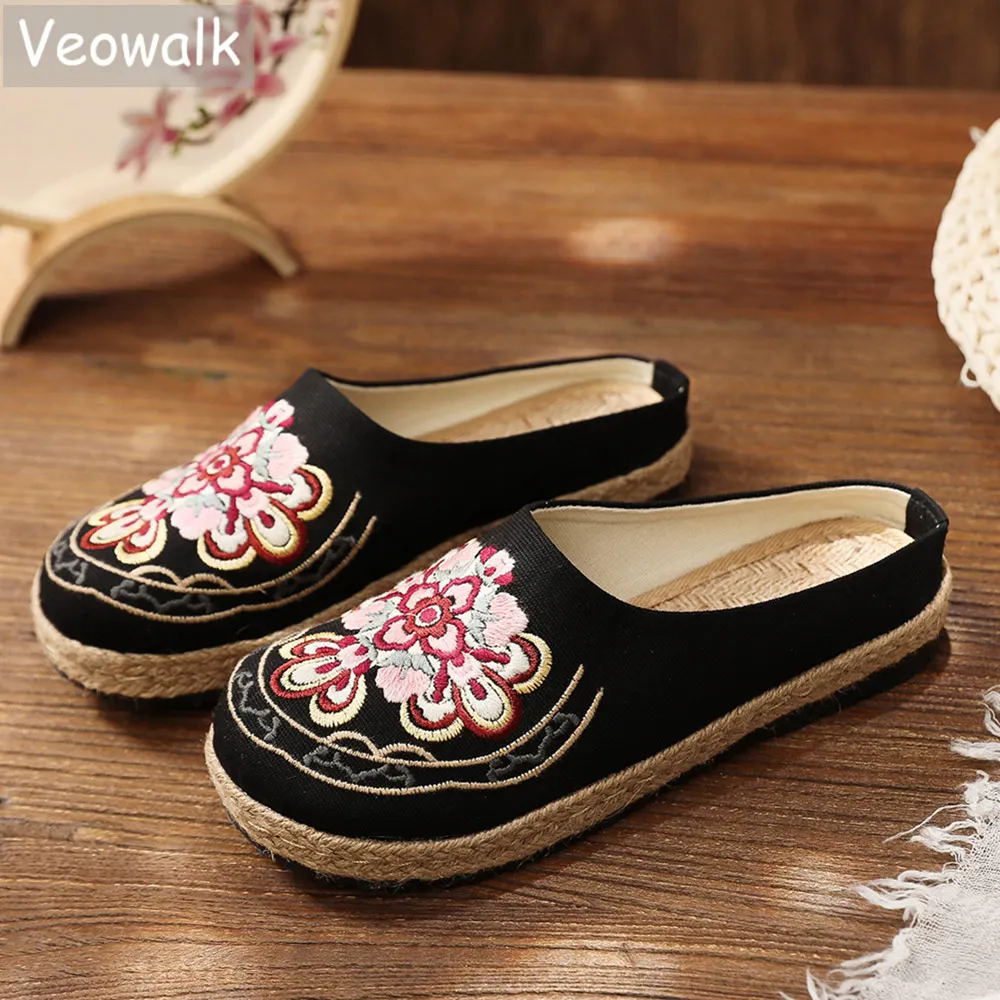 embroidered espadrille flats