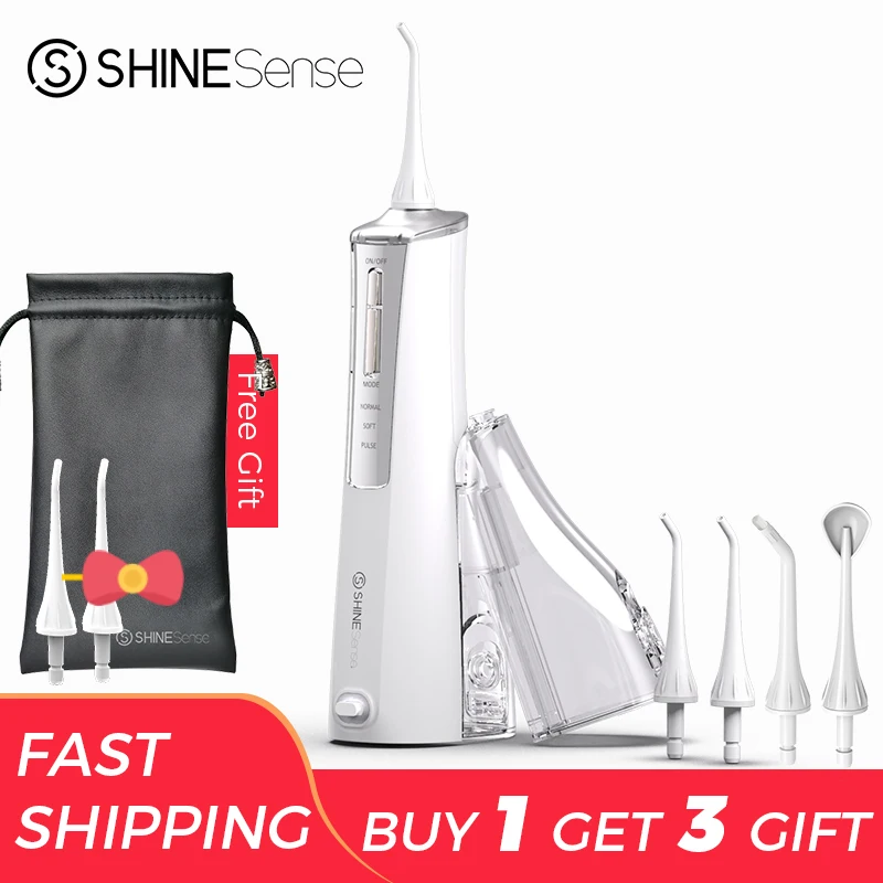 ирригатор для зубов ShineSense SIO200 иригатор зубная нить отбеливание щётка Перезаряжаемые USB IPX7
