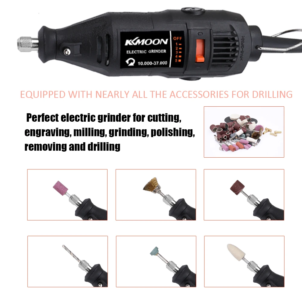 

Hot New 180W Electric Grinding Tool Set Rotary Drill Grinder Versatile Cutting Polishing Sanding Machine Bits Engrave Tools Kit