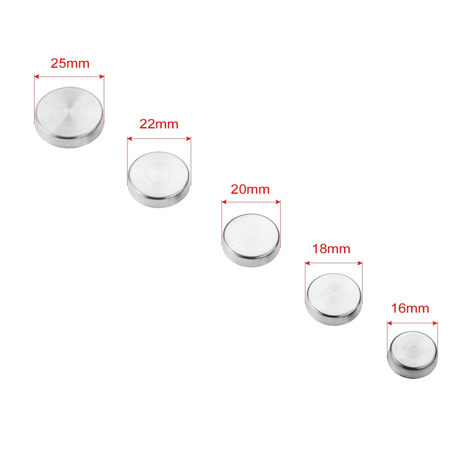 Description Picture 4 of item20Pcs Stainless Steel Furniture Fasteners Mirror Screw Cap Nail Screw Covers Fasteners Hook Furniture Hardware  16/18/20/22mm