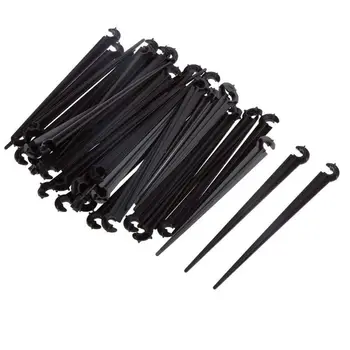 

100pcs 11cm Mounting Bracket For 4 / 7mm Irrigation Drip Water Hose