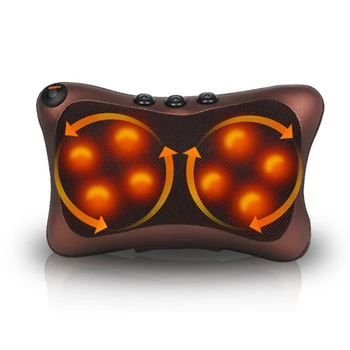 

Heating Kneading Home Car Dual Use Head Neck Body Massage Pillow Body Cervical Waist Leg Pain Relief Massager Health Care