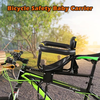 

Bicycle Child Baby Chair Bike Front Safety Release Saddle with Armrest Guard Bar Pedal Cycling Acccessories For children