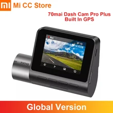 70mai-Cámara de salpicadero inteligente Pro Plus, videocámara DVR con GPS incorporado, 1944P, visión nocturna, ADAS, 24 horas de aparcamiento, Control por aplicación