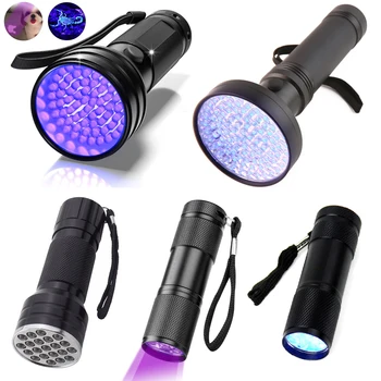 Ultraviolet Light Flashlight LED Blacklight Outdoor Waterproof Aluminum Dryer Curing Lamp Torch Detector for Urine Stain 1