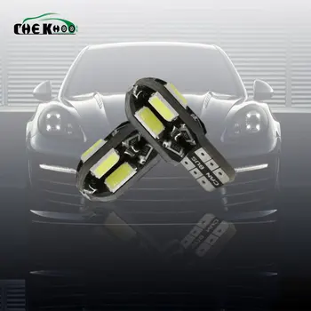 

10pcs T10 Led Car Interior Bulb Canbus Error Free T10 White 5730 8SMD LED DC12V Car Side Wedge Light White/Warm White Lamp