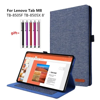 

Flip Cloth Tablet Leather Case for Lenovo Tab M8 TB-8505F TB-8505X 8' Protective Cover Fundas For Lenovo Tab M8