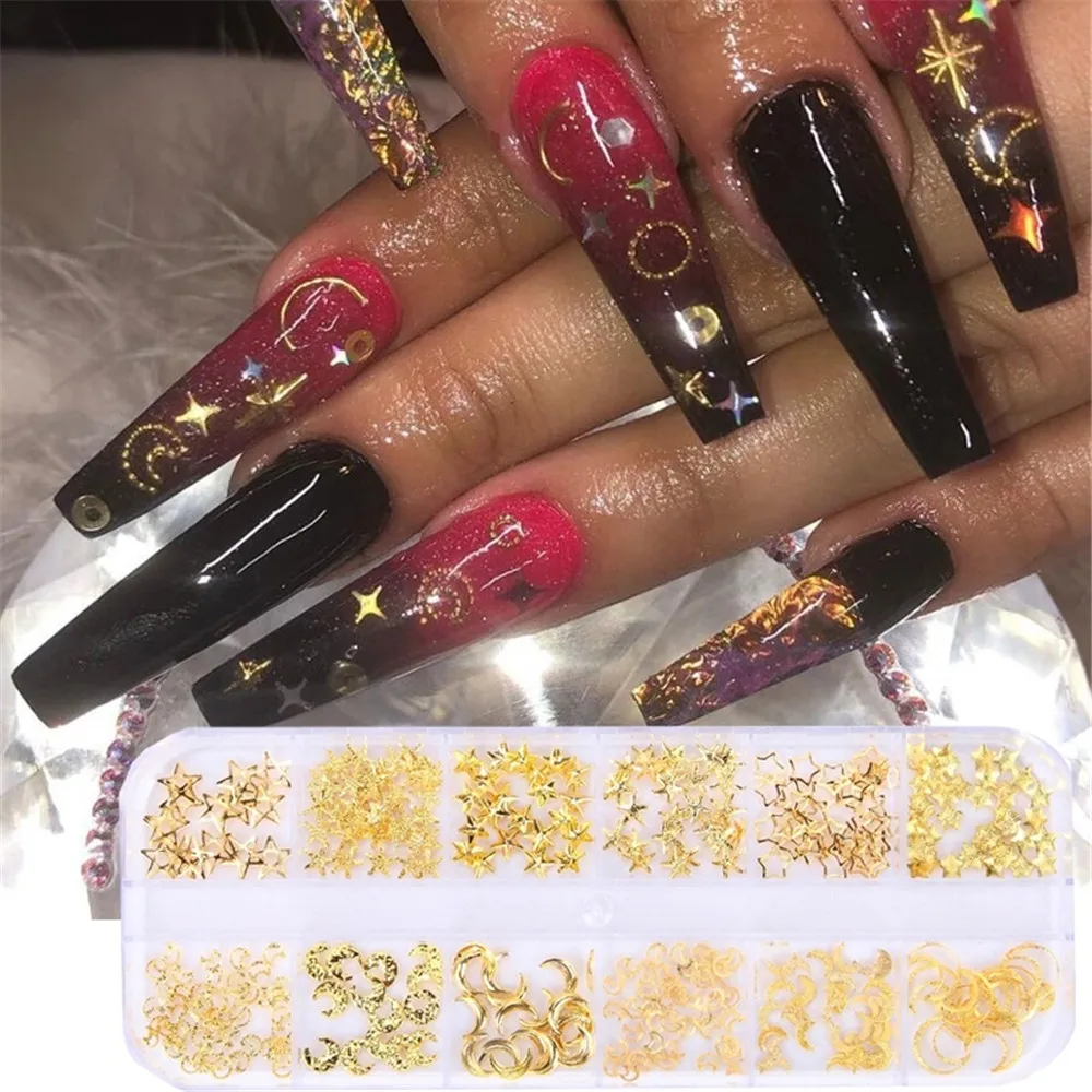 3D Золотой Серебряный ноготь амулеты металлические заклепки Шпильки стразы жемчужные украшения для ногтей DIY украшения для ногтей Аксессуары для дизайна ногтей Dekor