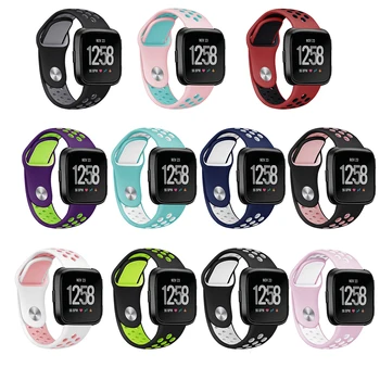 

Waterproof Watchband For Fitbit Versa Bracelet Strap Sports Silicone Breathable Replacement Bands For Fitbit Versa Watch Belt