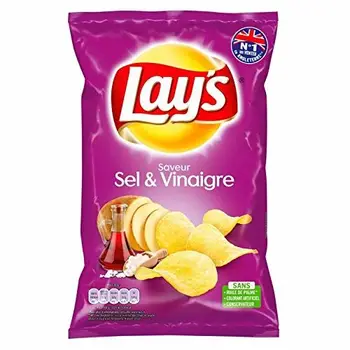 

Lay'S - Chips with Salt and Vinegar 130G - Lot of 4 - Price Per Lot - Fast Delivery