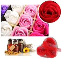 Романтическое мыло в виде лепестков роз с ароматом сердца для ванны, свадебные украшения, подарок