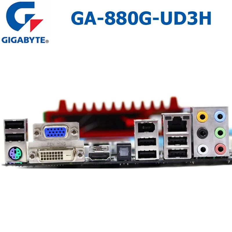 Разъем AM3 DDR3 Gigabyte GA-880G-UD3H настольная материнская плата SATA II AMD 880G GA-880G-UD3H оригинальная б/у материнская плата