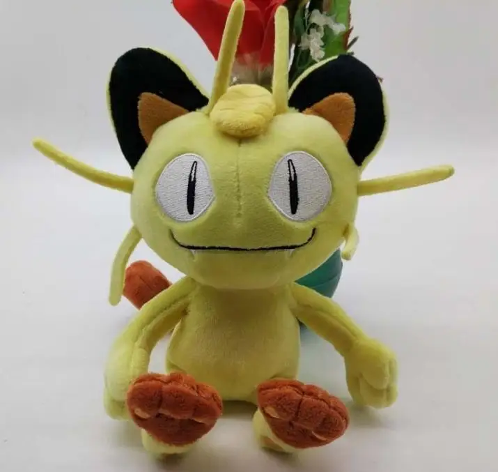 Новая аутентичная японская Meowth набитая " плюшевая кукла игрушка