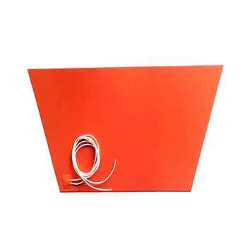 

330*(500+700)*1.5mm 220V 1200W Trapezoid Silicone Vessel Heater adhesive 1 side 1000mm lead wire