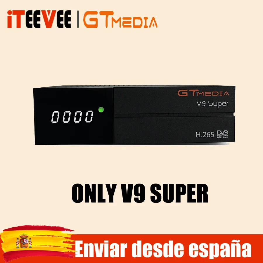 GTMEDIA V8 NOVA синий спутниковый ресивер DVB S2 встроенный wifi Ethernet power vu biss ccam newcamd телеприставка Корабль из Испании - Цвет: V9 SUPER