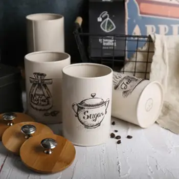 

3Pcs Iron Spice Tea Leaves Sugar Storage Jar Canister Container Kitchen Supply Drop Shipping