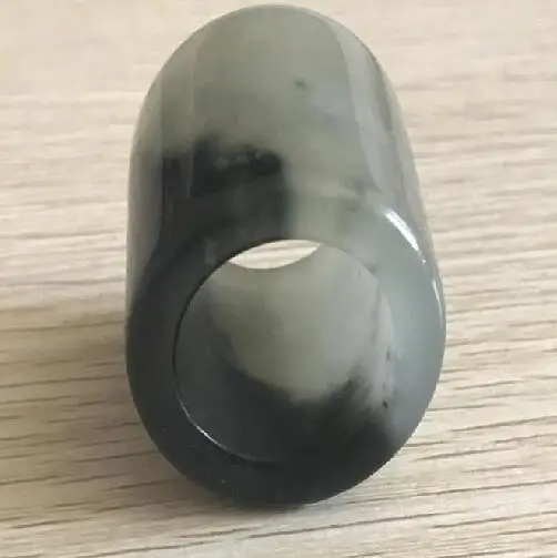 

Китайский натуральный нефрит резное кольцо для большого пальца изысканный подарок аксессуары