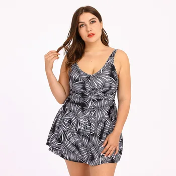 

Swimsuit Women's Sexy Boho Leaf Print Splicing Swimsuit Two Piece Swimsuit Plus Size Swimsuit Beach Wear Summer Bikini Set