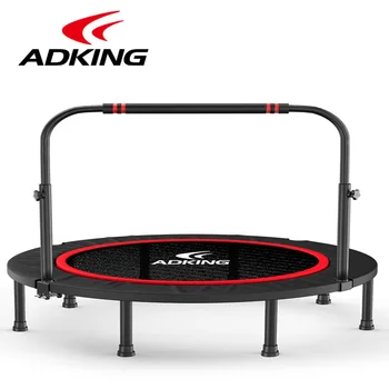 

ADKING 48inch adult Trampoline With Handle, Max Load 717Ib,Indoor/Outdoor Exercise, Foldadle Trampoline,Jumping Bed